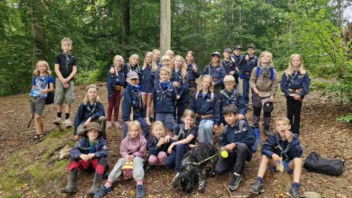 Minier og juniorere på tur ved Langesø 